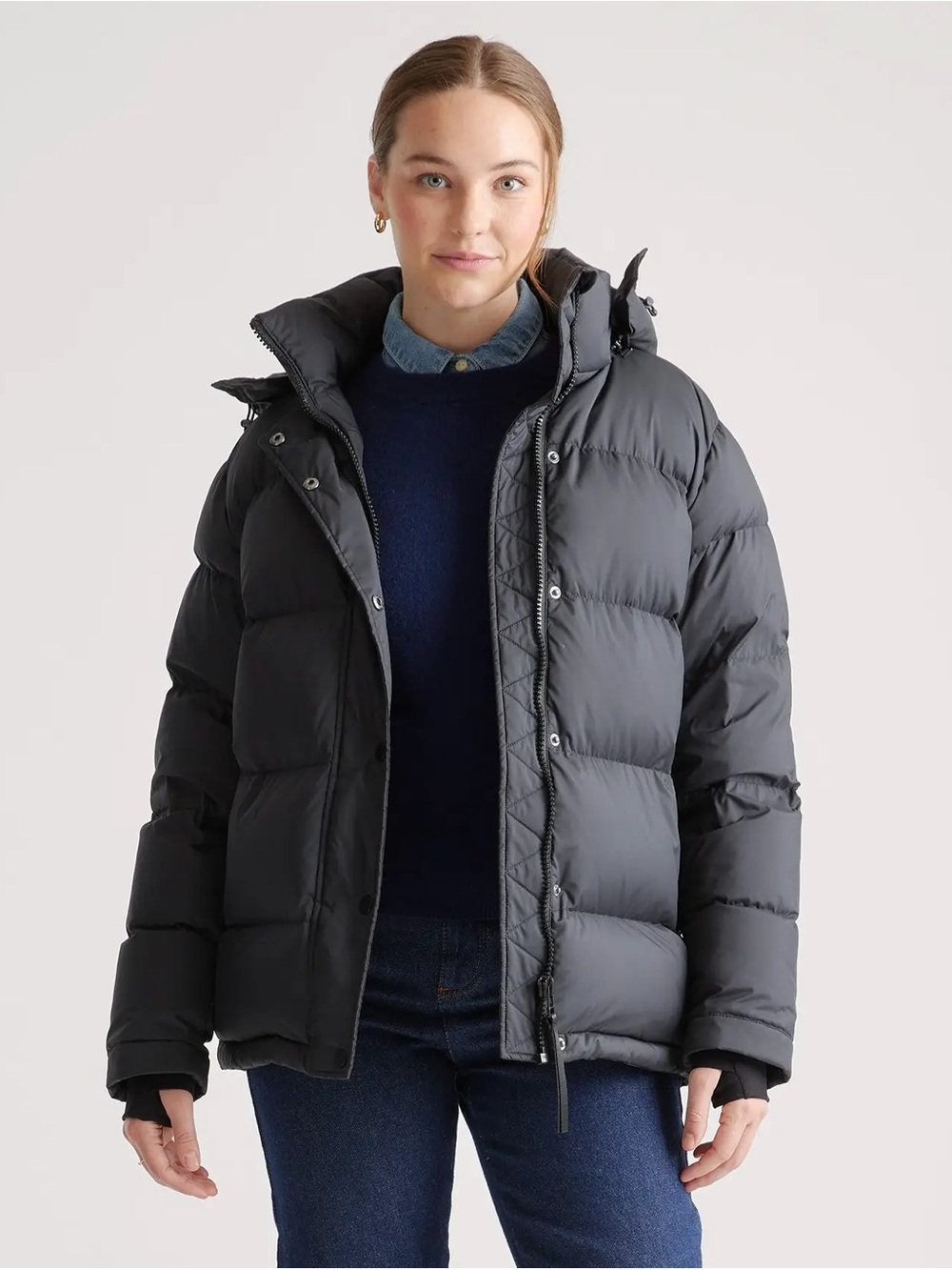 Quince NWT Responsible Down Puffer Jacket Black Sz XS